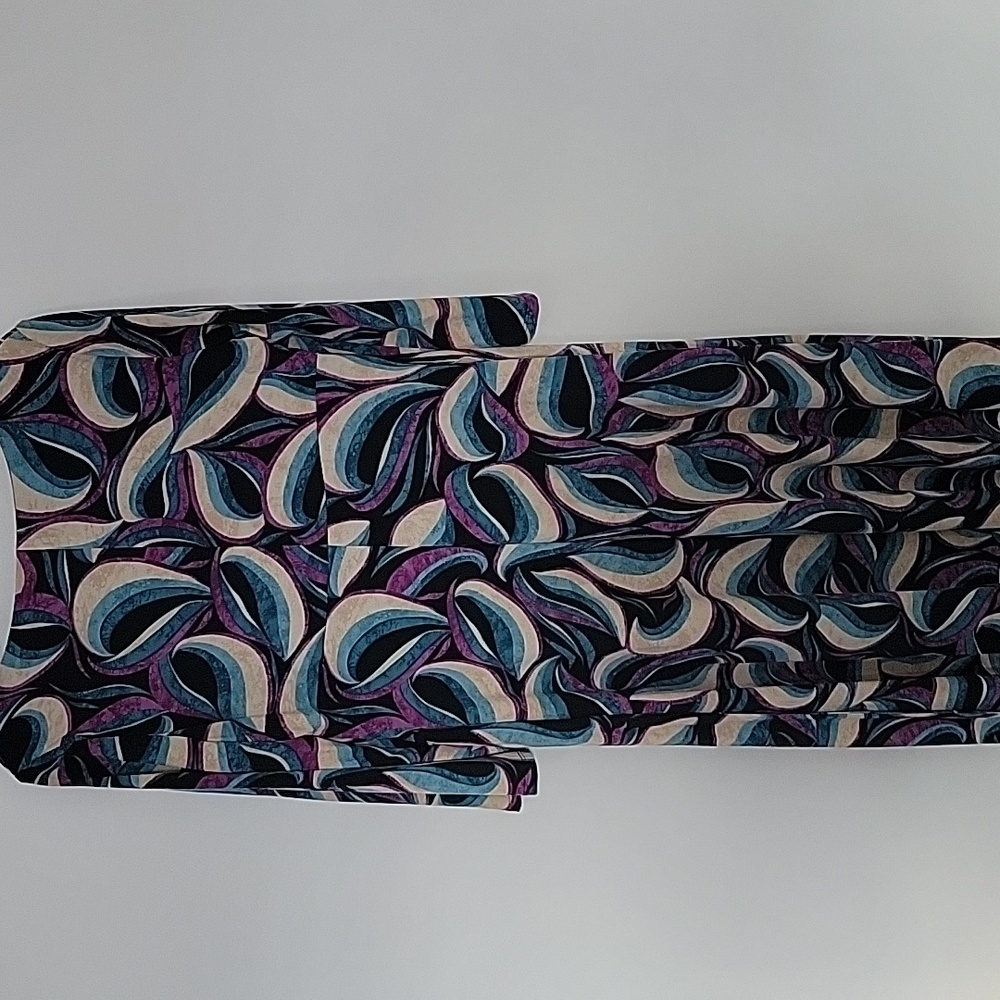 Evan-Picone Multicolor V-Neck Patterned Dress, Si… - image 5